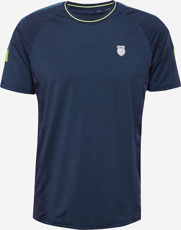 T-Shirt fonctionnel 'HYPERCOURT' K-Swiss Performance en bleu : devant