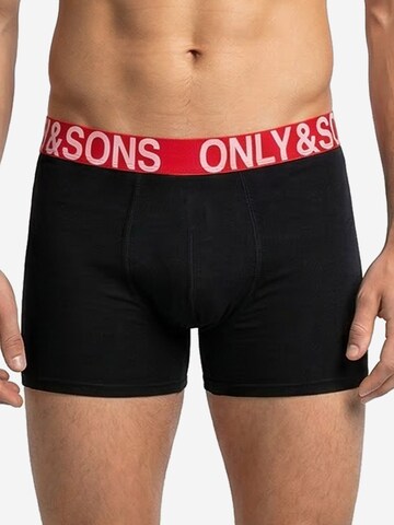 Only & Sons Boxershorts 'ONSFITZ SOLID BOXER'‌ in Schwarz