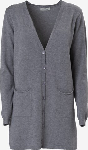 Cardigan 'Roll edge' Influencer en gris : devant