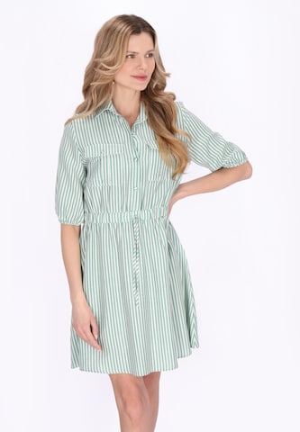 Robe-chemise Usha en vert : devant