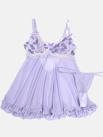 ORGANZA Lingerie Negligée 'Babydoll' in Lila