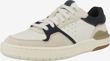 CLARKS - Sapatilhas baixas 'Courtlite 2' em bege: frente