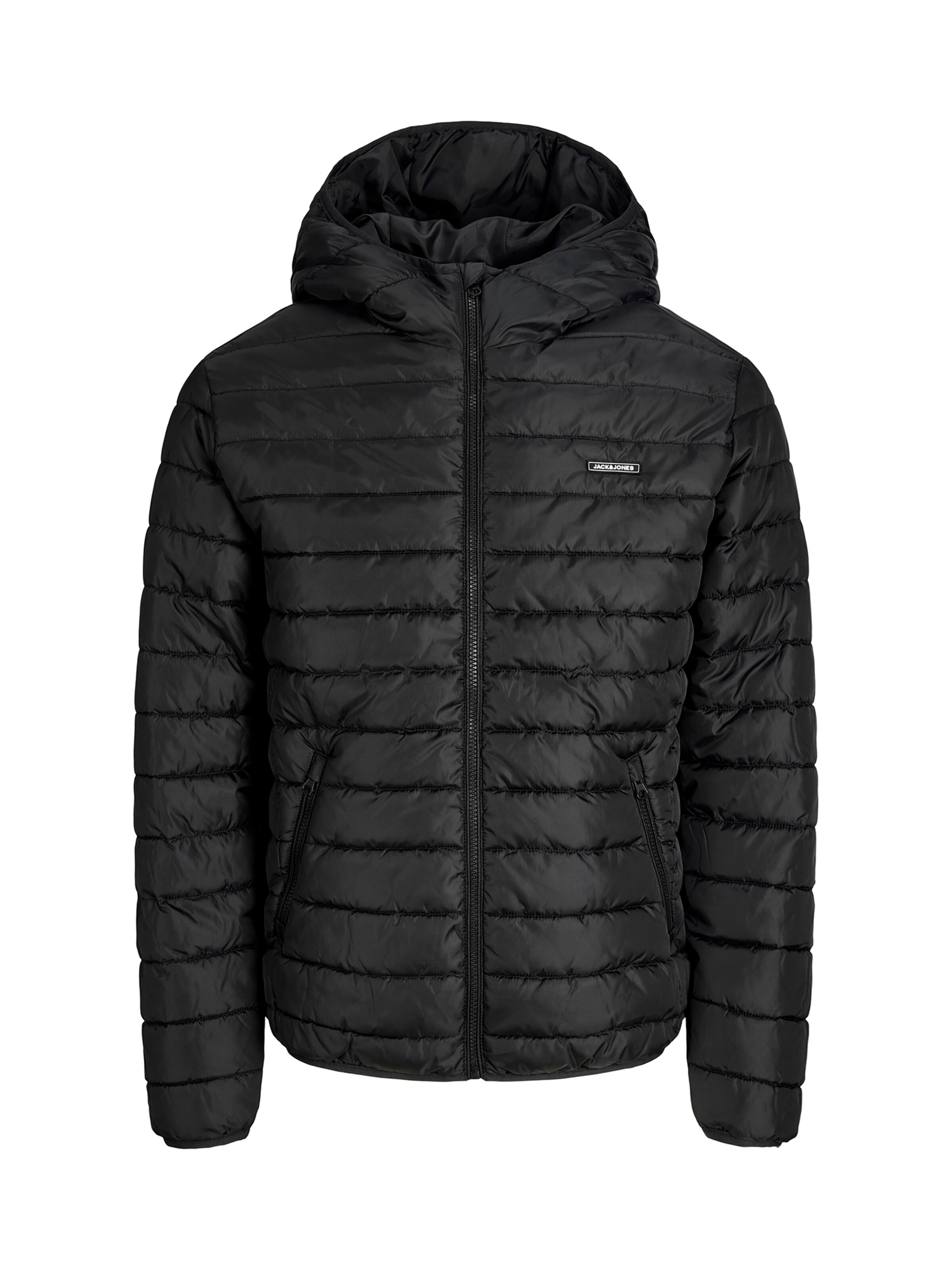 JACK & JONES Välikausitakki 'JJELVIS' värissä musta: etupuoli