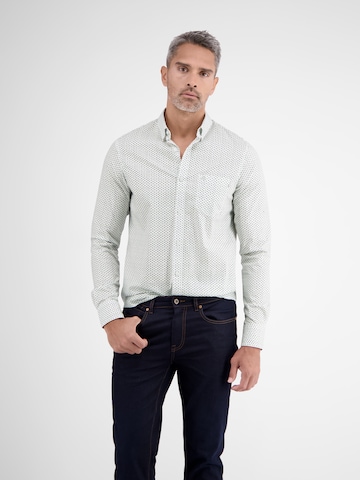 LERROS Regular fit Button Up Shirt in White: front