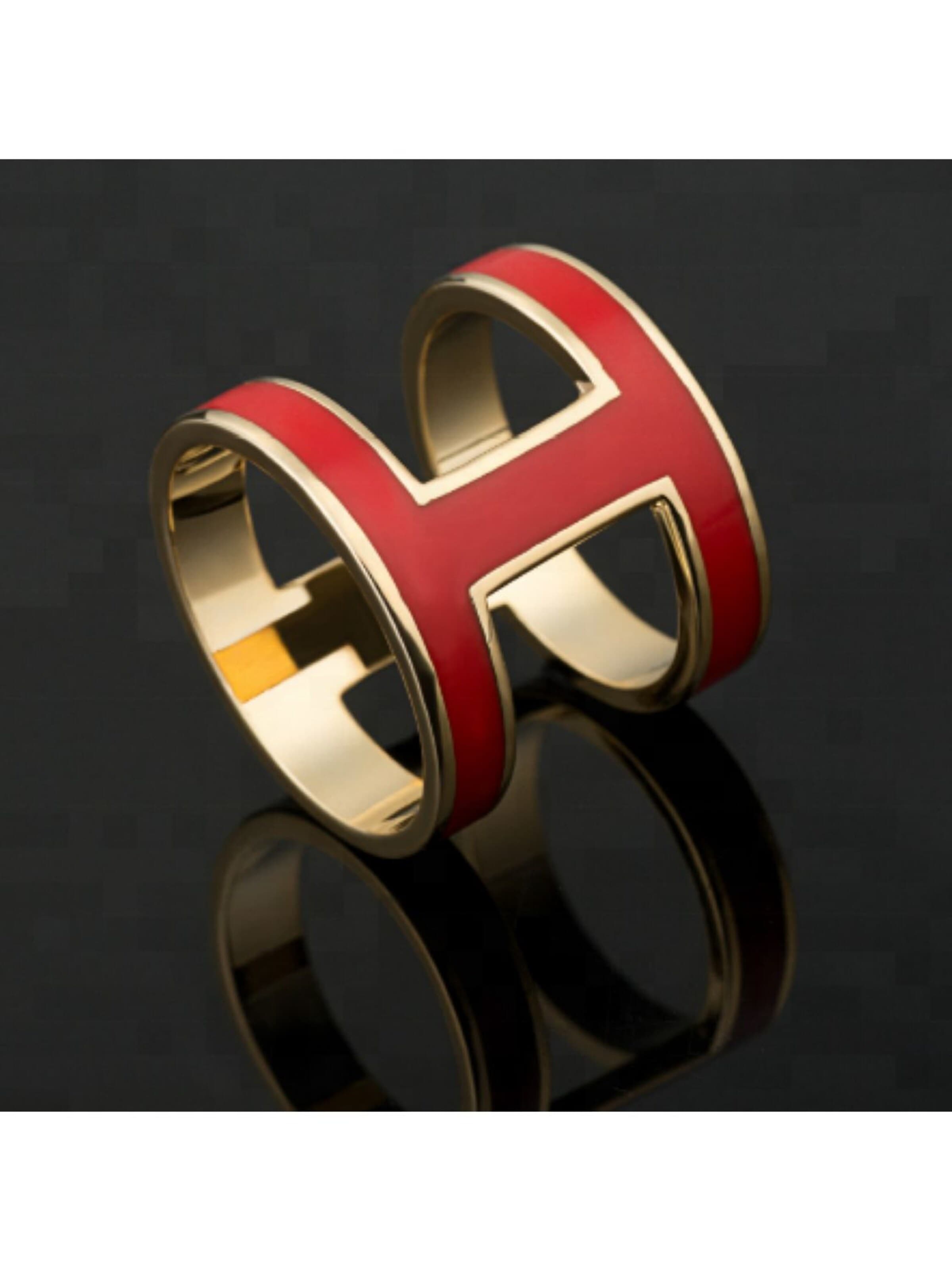 Sciarpa 'Bague H' di alberto cabale in rosso