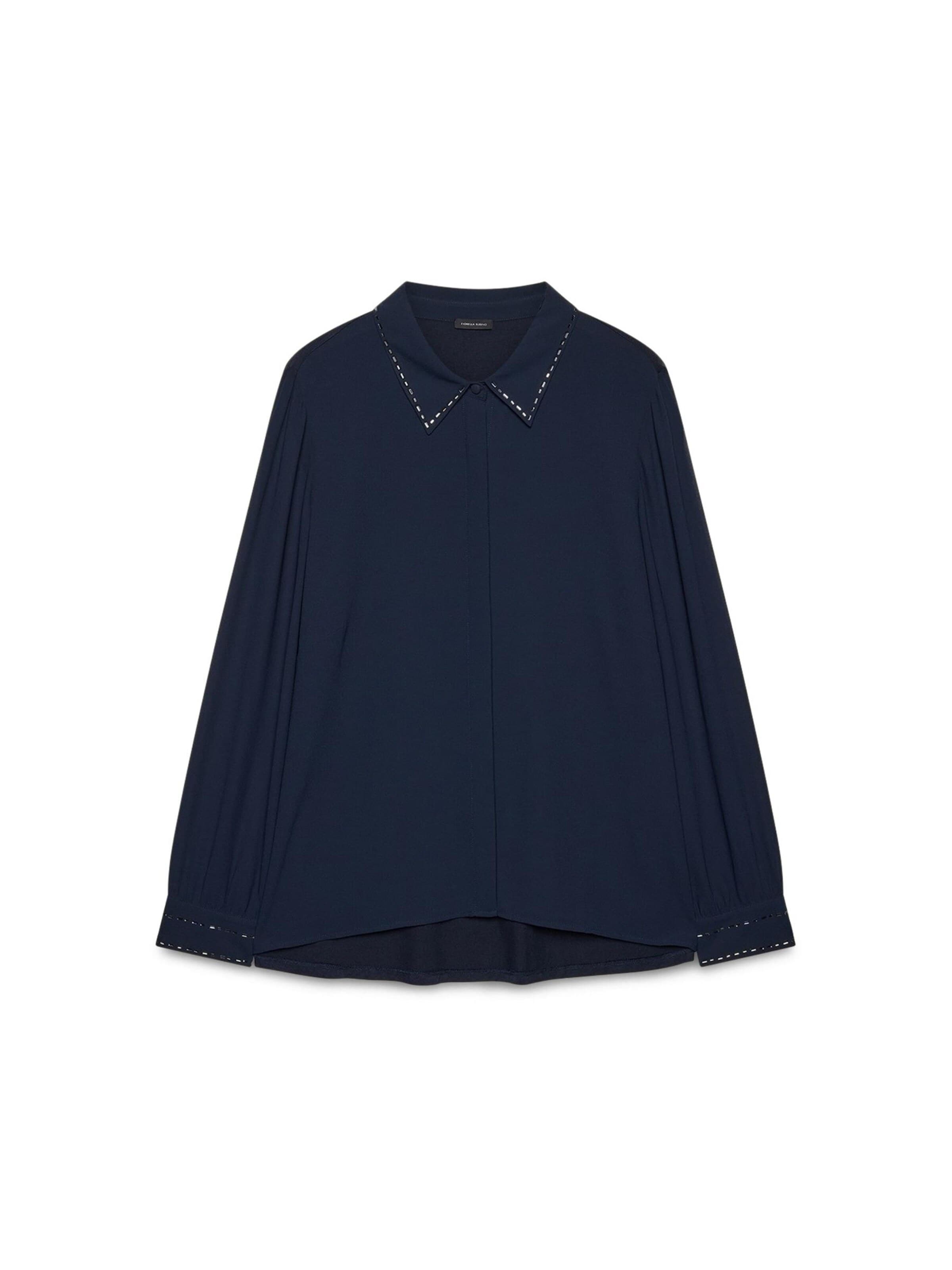 Fiorella Rubino - Blusa en azul: frente