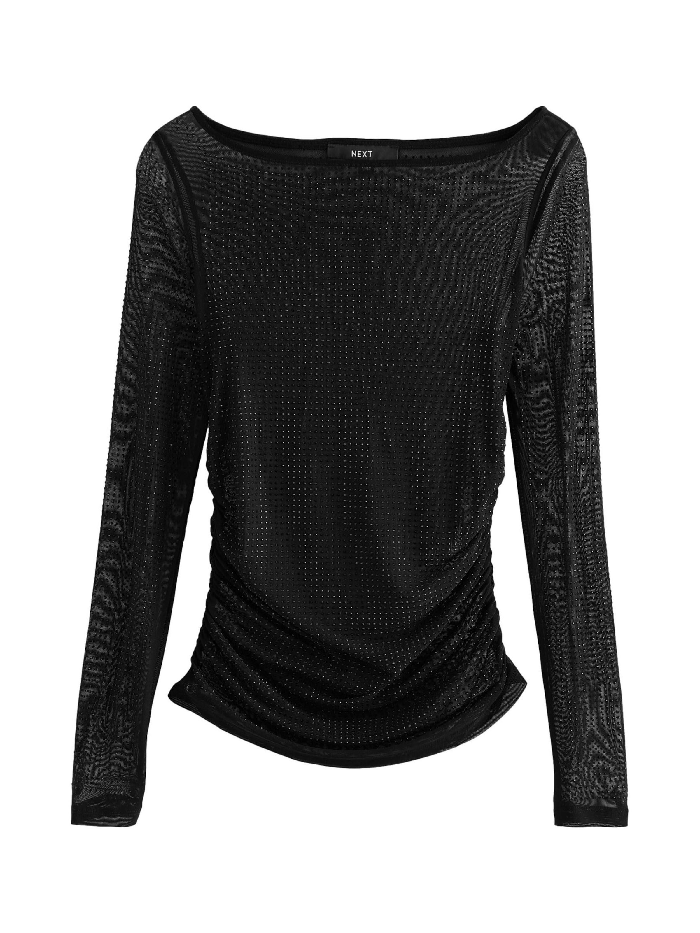 Next Shirt in Black: front