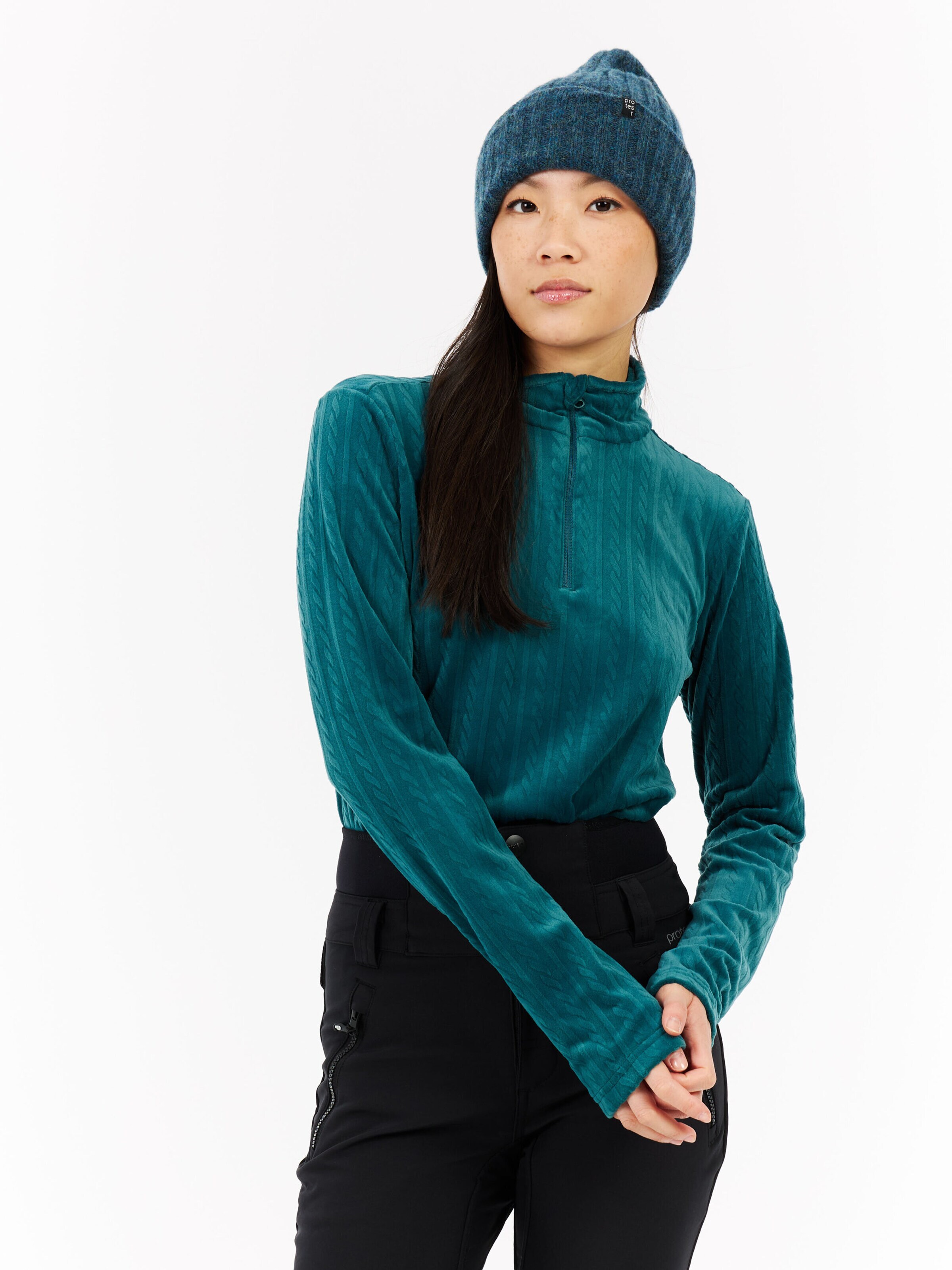 PROTEST Sportief sweatshirt 'PRTGAIL' in Blauw: voorkant