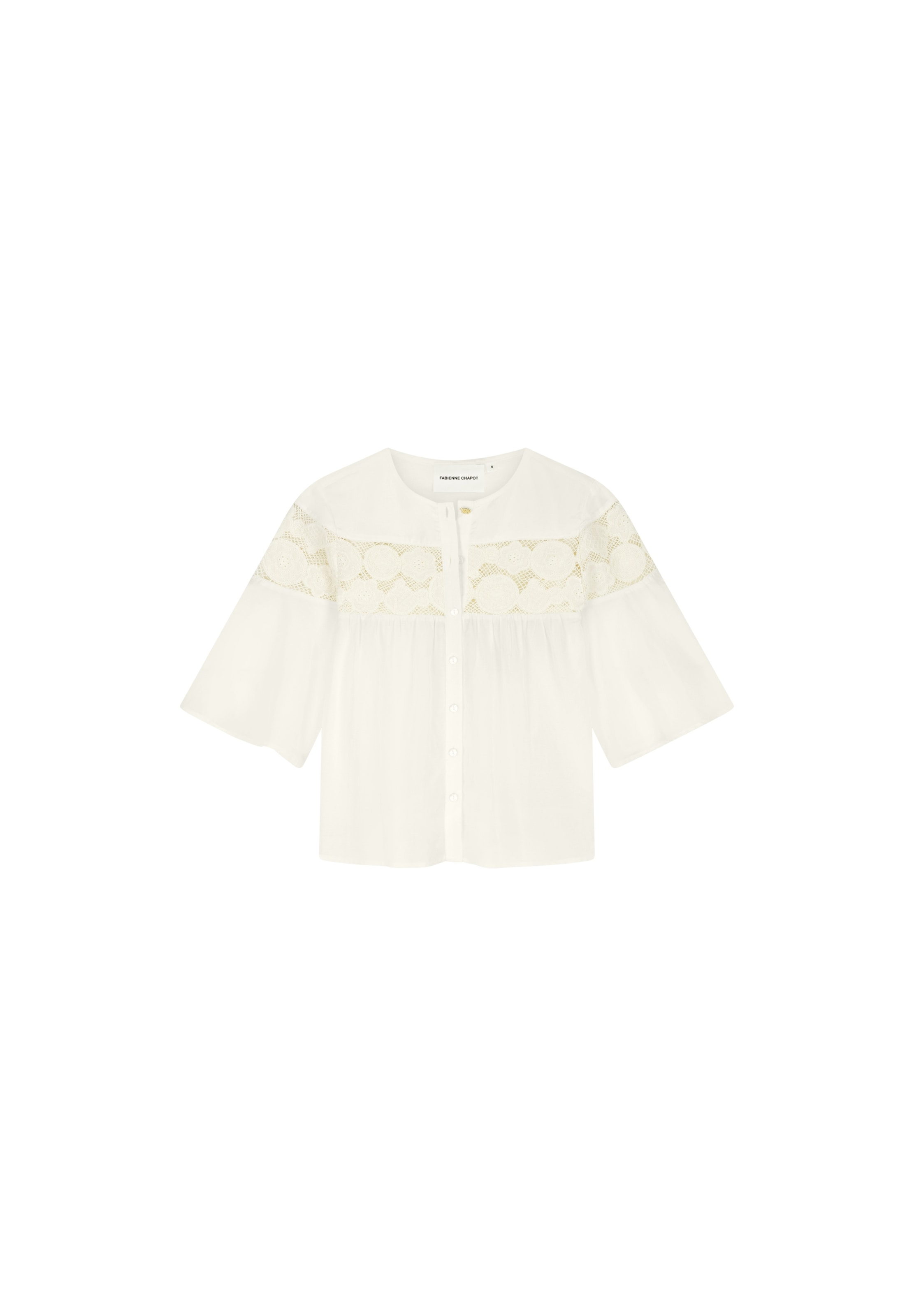 Fabienne Chapot Blouse in Beige: voorkant