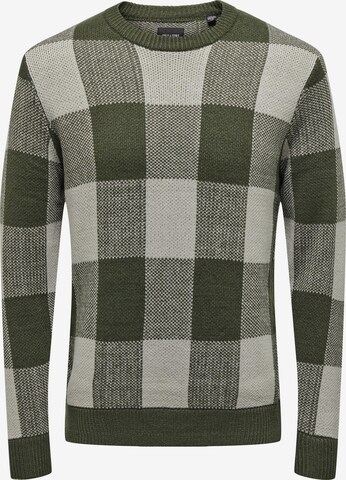Pullover 'MILAN' di Only & Sons in grigio: frontale