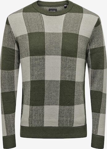 Only & Sons Sweater 'MILAN' in Grey: front