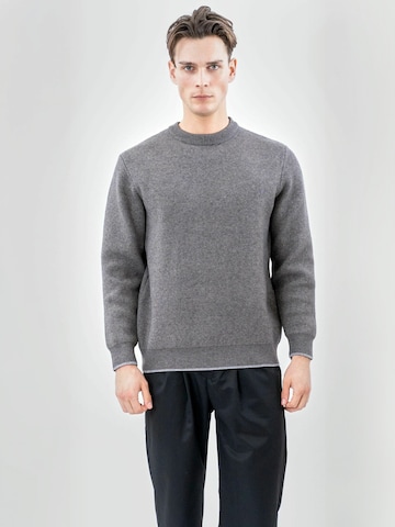TEESHOPPEN Trui ' Crewneck ' in Grijs: voorkant