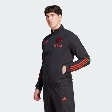 ADIDAS PERFORMANCE Athletic Jacket 'Manchester United' in Black: front