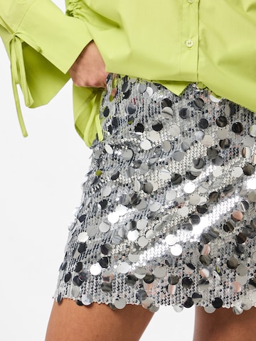 Jupe 'PCMALOU' PIECES en argent