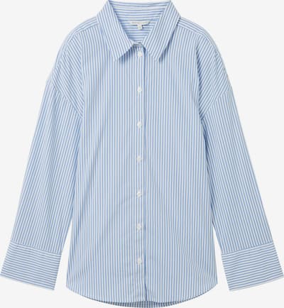 TOM TAILOR DENIM Bluse in blau / weiß, Produktansicht