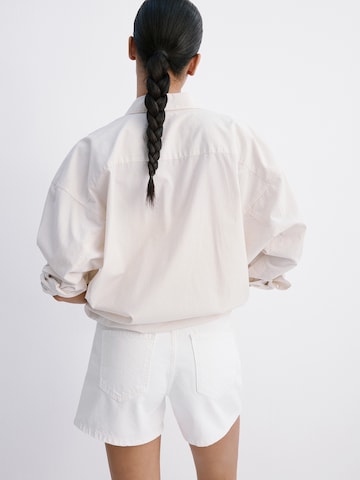 MANGO - regular Vaquero 'ZOEY' en blanco