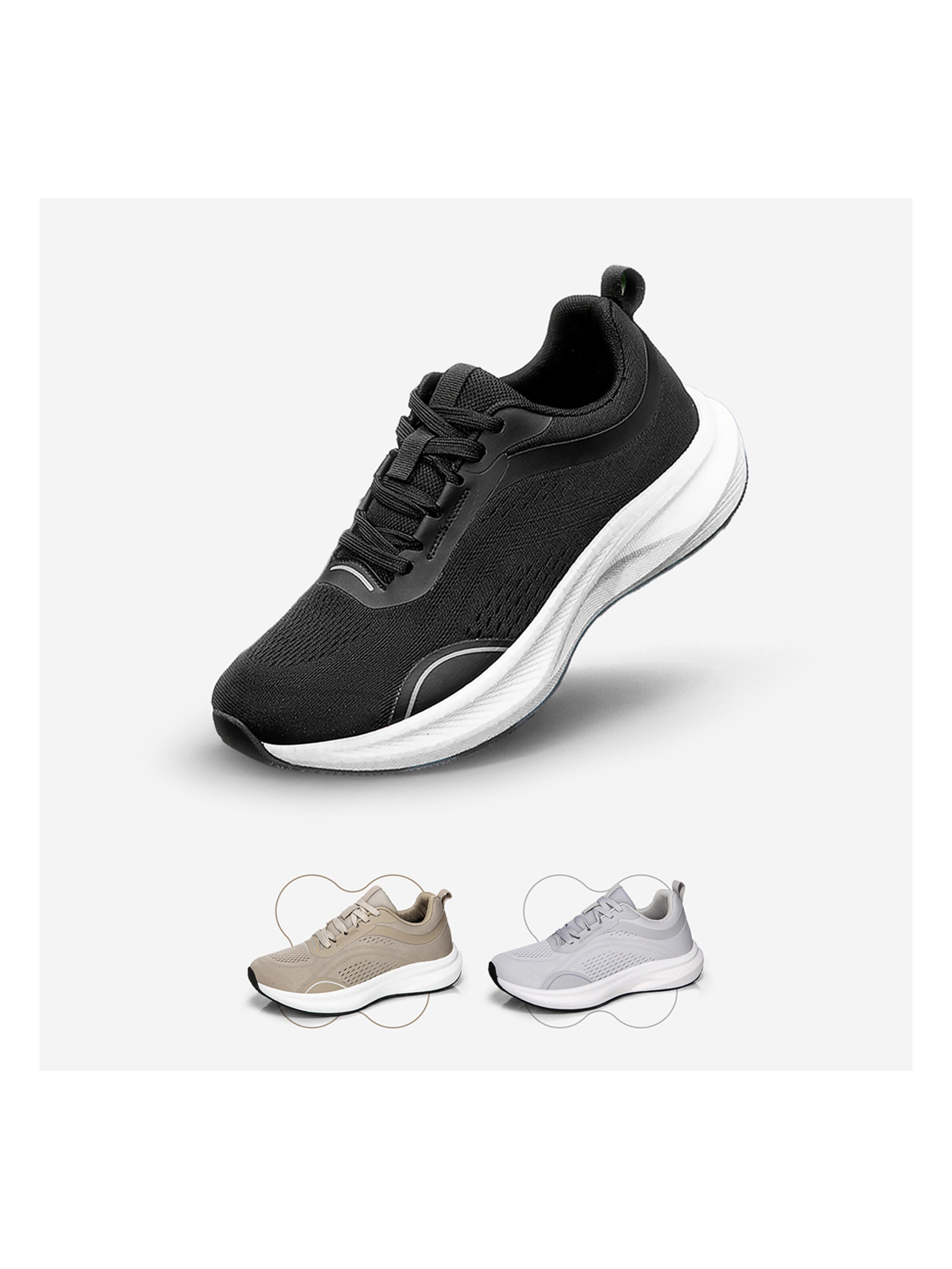 DOTALES Sneaker low 'DOTALES - EverStep'‌‌‌‌‌‌ in Schwarz: Vorderseite