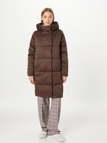 JDY Between-Seasons Coat 'Mustang' in Brown: front