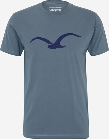 T-Shirt 'Mowe' Cleptomanicx en bleu : devant