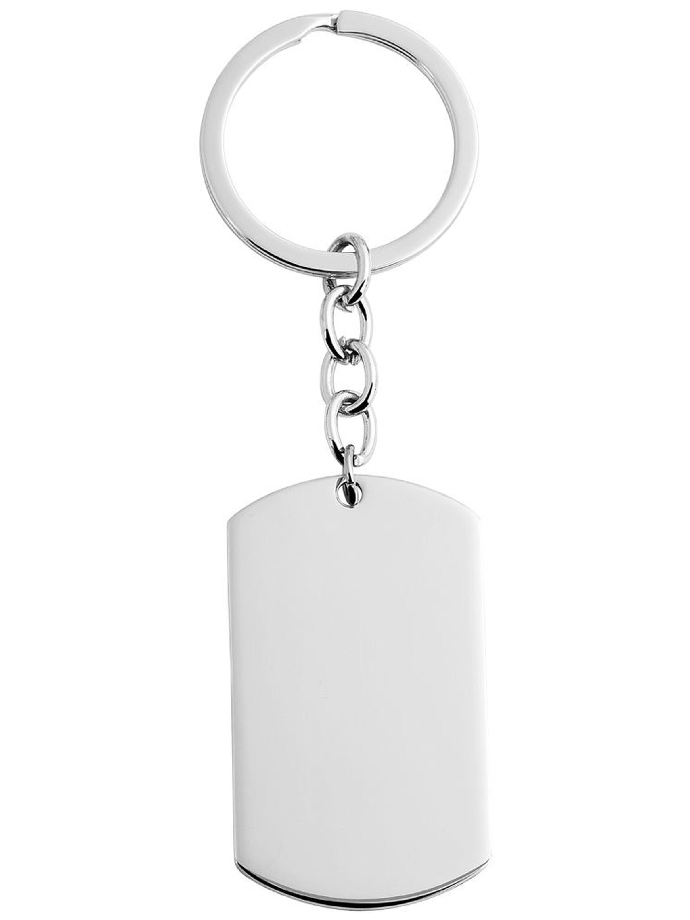 Akzent Key Ring 'Pelle, langlebig' in Silver: front