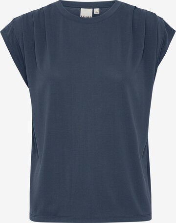 ICHI Shirt in Blauw: voorkant