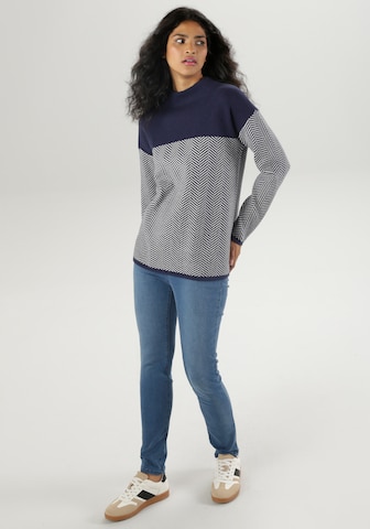 Aniston SELECTED Sweater in Blue