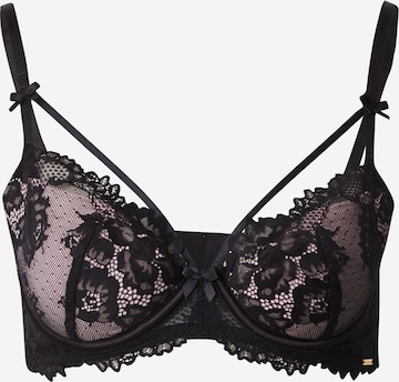 Boux Avenue Push-up Melltartó 'FRANCINE' - fekete: elől