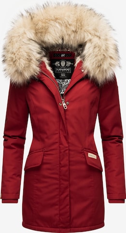 NAVAHOO Winter coat 'Cristal' in Red: front