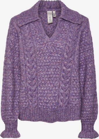 Y.A.S Sweater in Purple: front