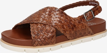 SIOUX Sandals ' Libuse-701 ' in Brown: front