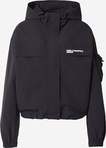 KARL LAGERFELD JEANS Преходно яке в черно: отпред