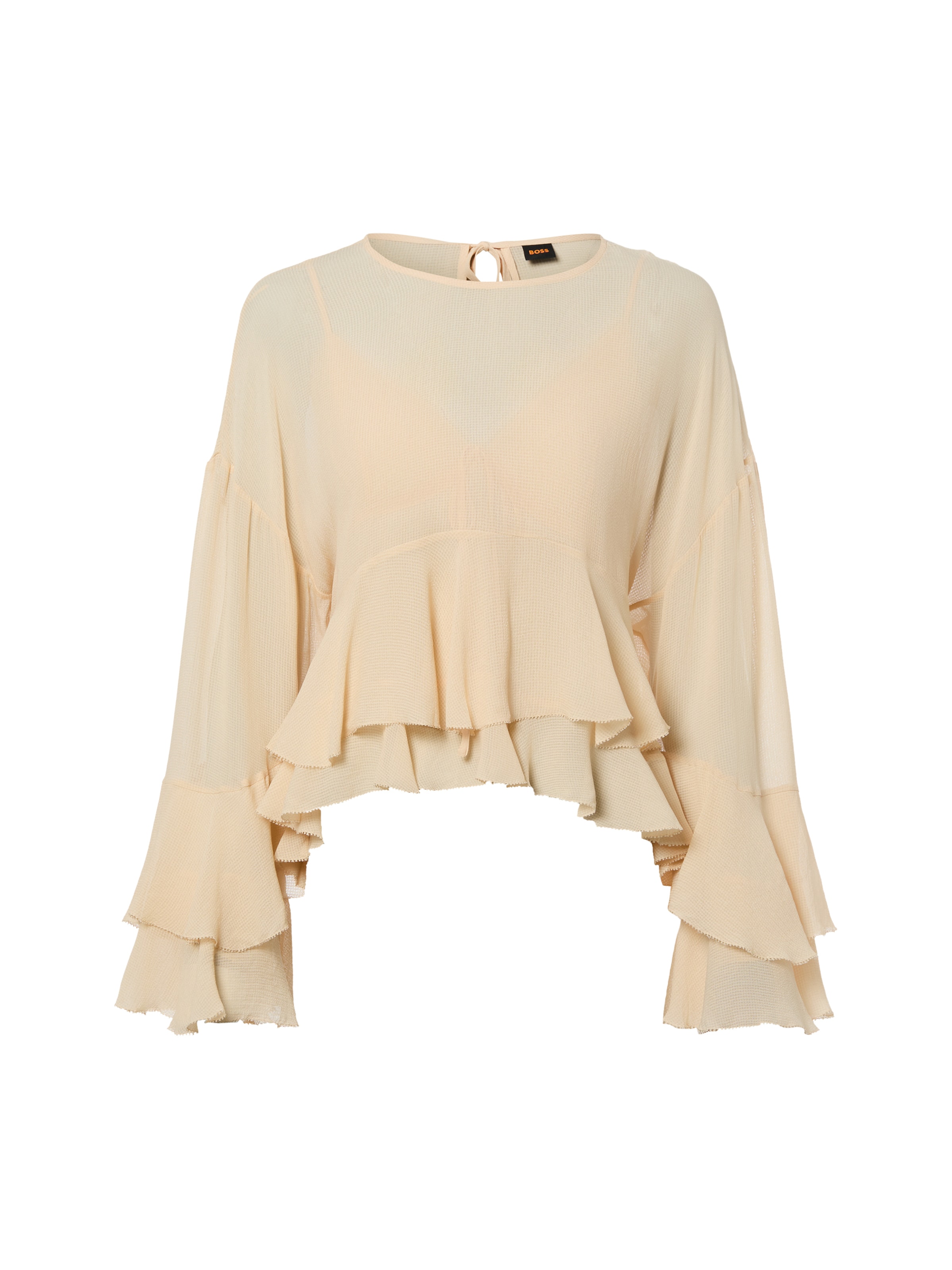 BOSS Bluse 'Bleja' in Beige: Vorderseite