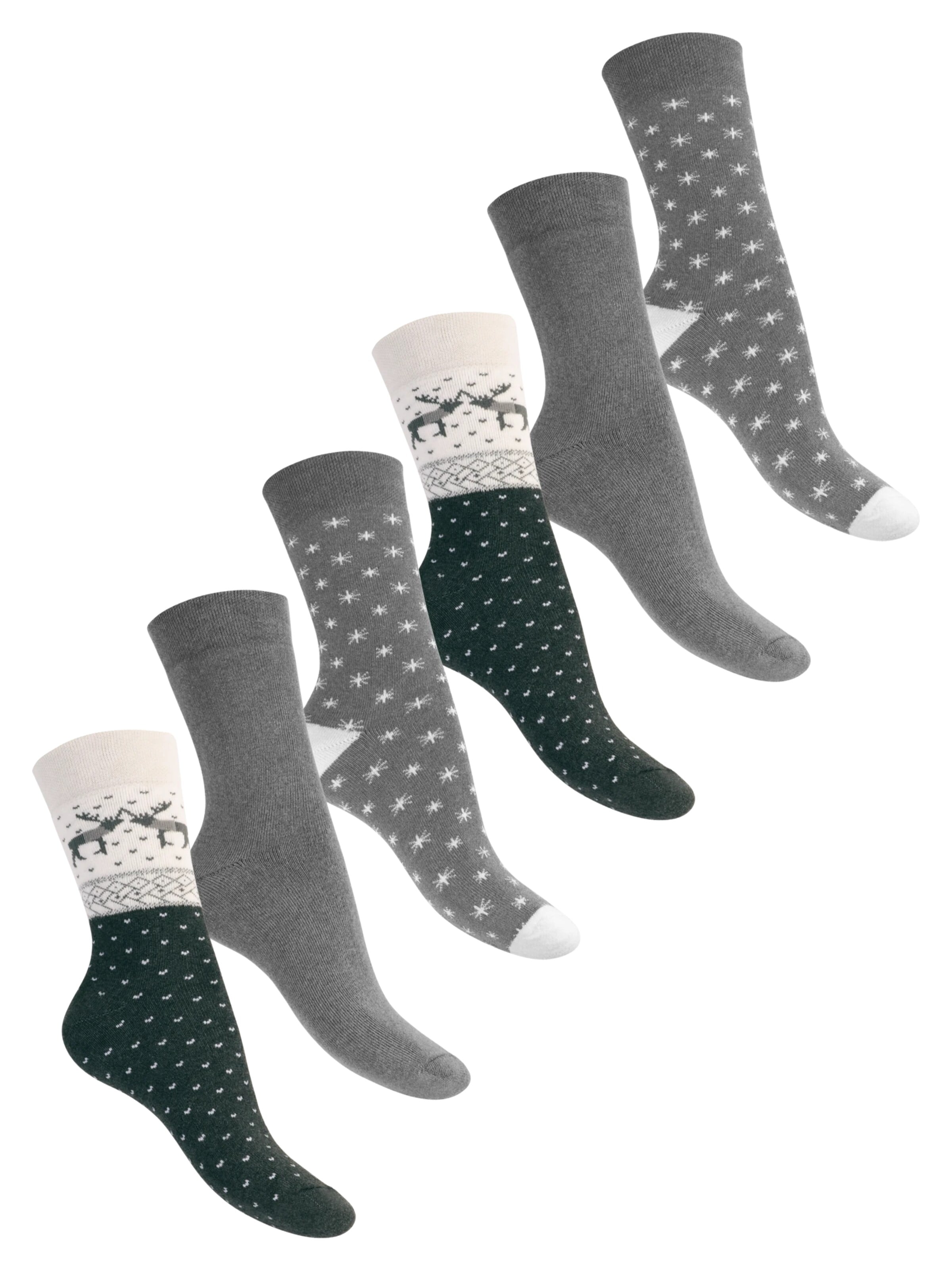 footstar Athletic Socks 'Winter Comfort' in Green: front