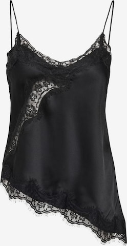 Top 'JDYFIFI S/L ASYM LACE SINGLET WVN NOOS 15379243' di Jaqueline de Yong in nero: frontale