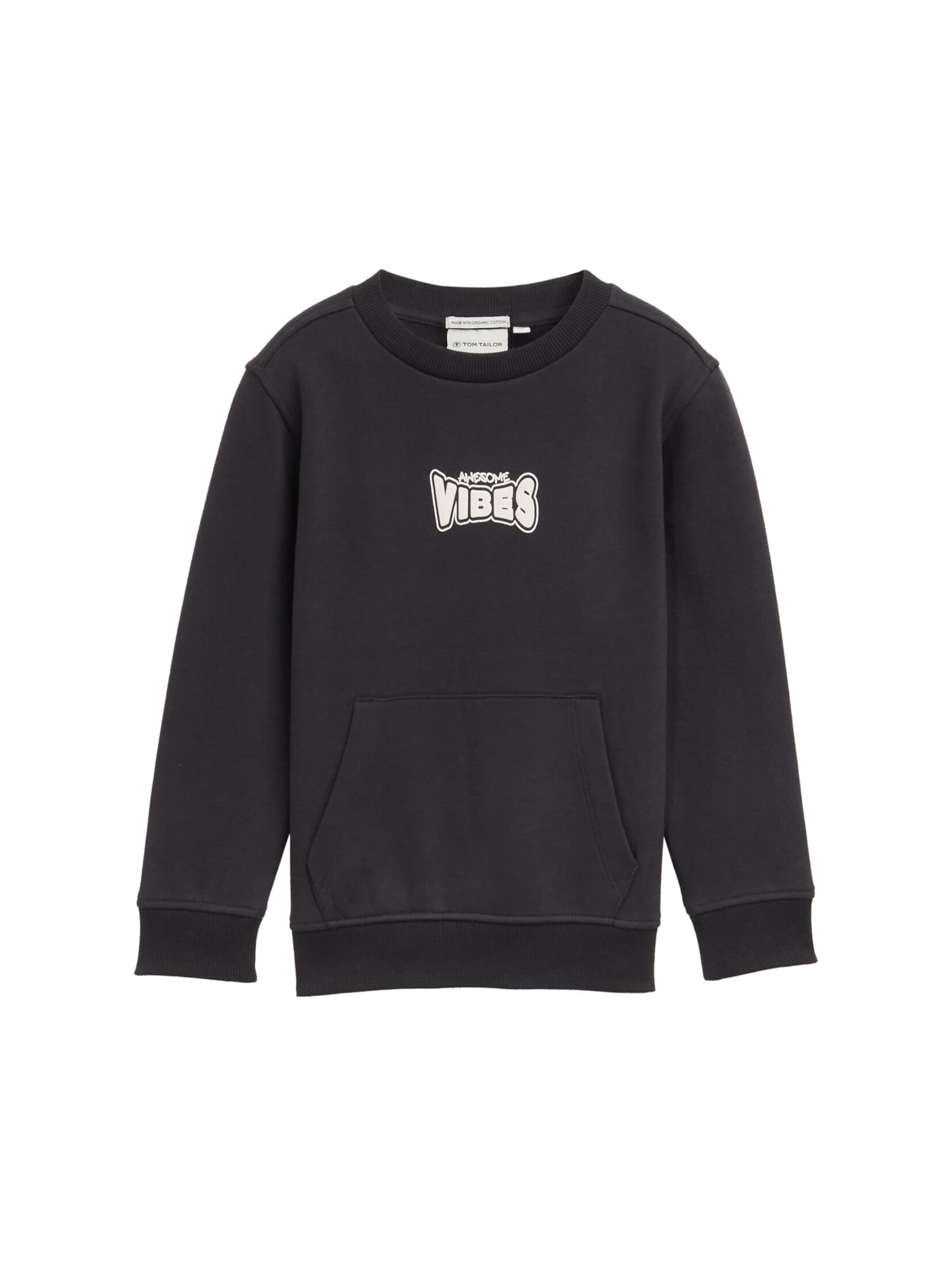 TOM TAILOR Sweatshirt in Grijs: voorkant