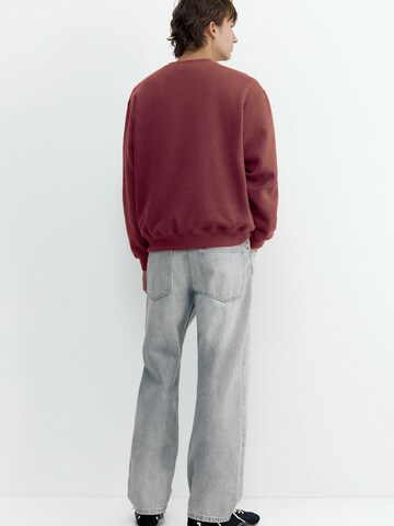 Sweat-shirt Pull&Bear en rouge