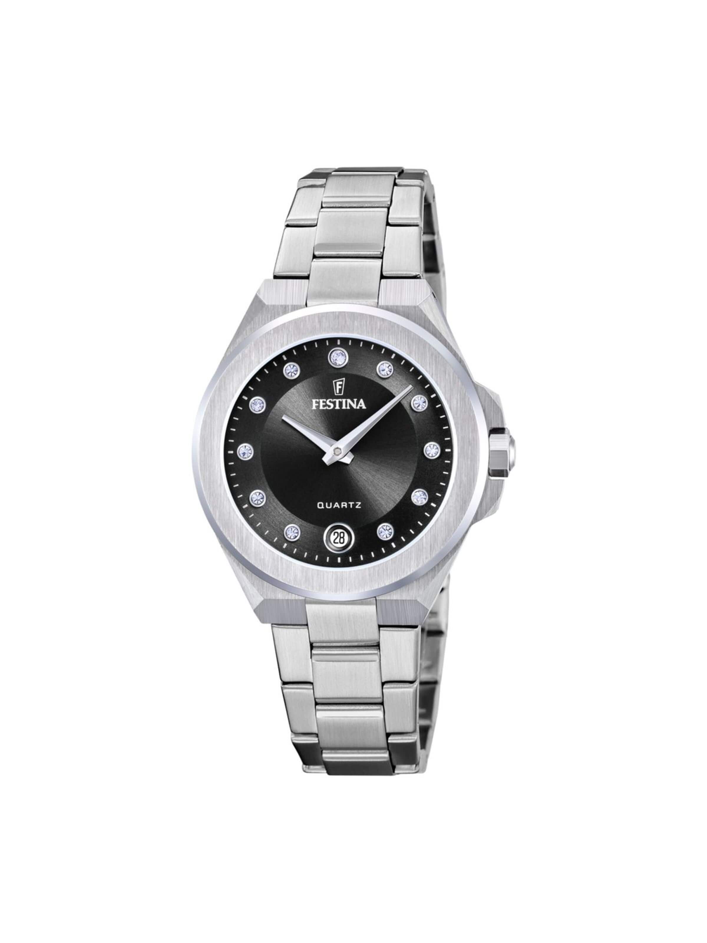 Montre à affichage analogique 'Festina - Date watch Mademoiselle - Quartz watch movement - Watch case width: 33 mm' FESTINA en noir : devant