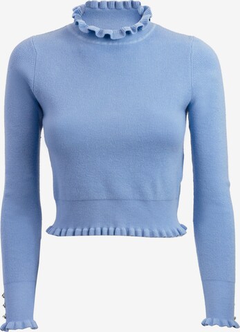 Influencer Pullover in Blau: predná strana