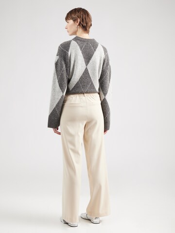 VILA Wide Leg Hose 'VIVARONE' in Beige