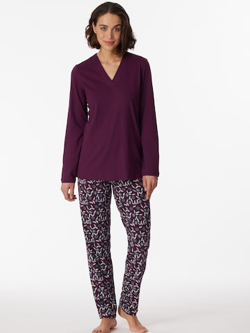 SCHIESSER Pajama ' Comfort Nightwear ' in Purple
