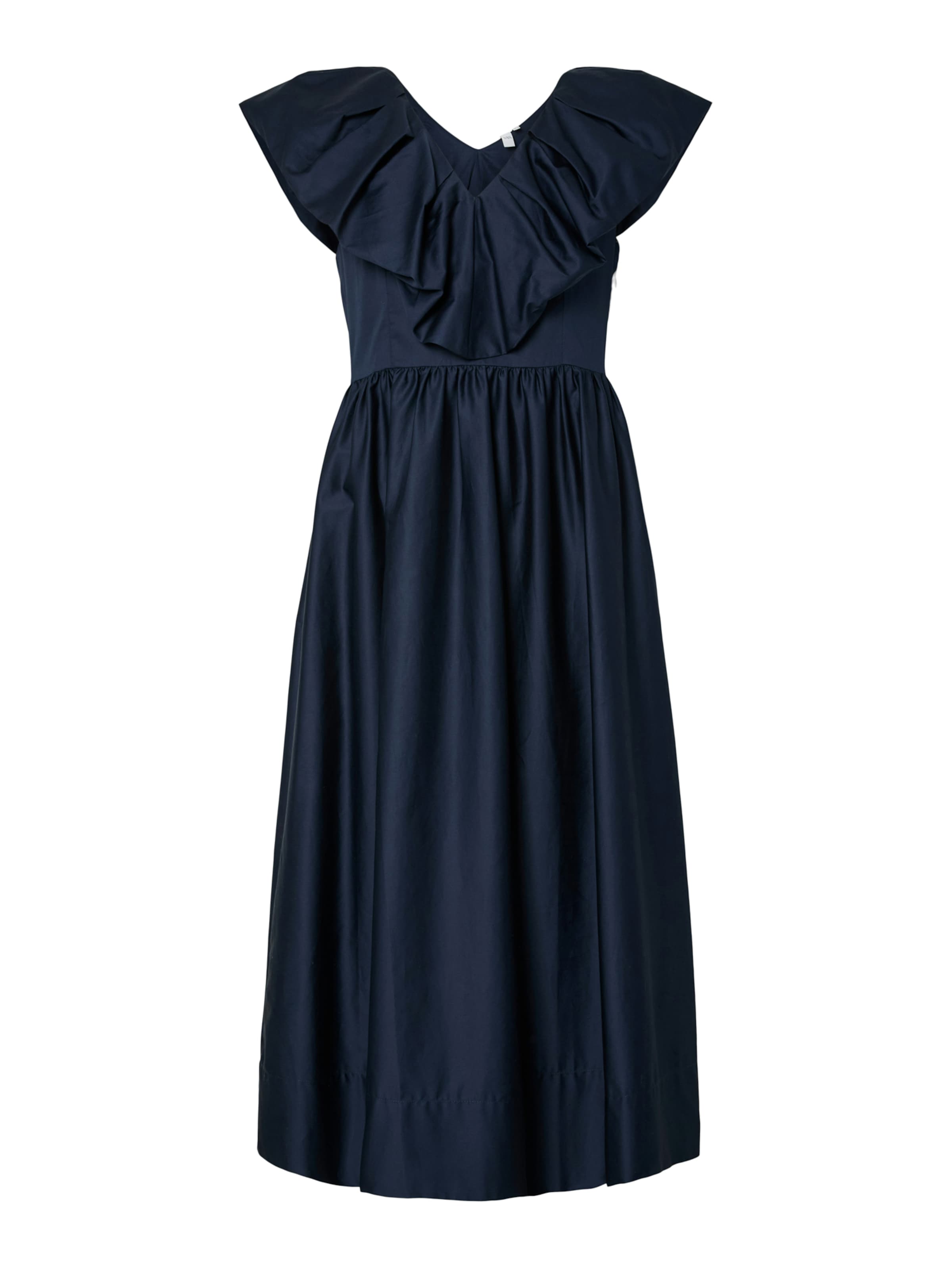 YAS Jurk 'YASSalsy' in Blauw: voorkant