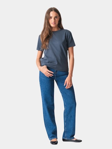 TEESHOPPEN Shirt 'Leah' in Grey