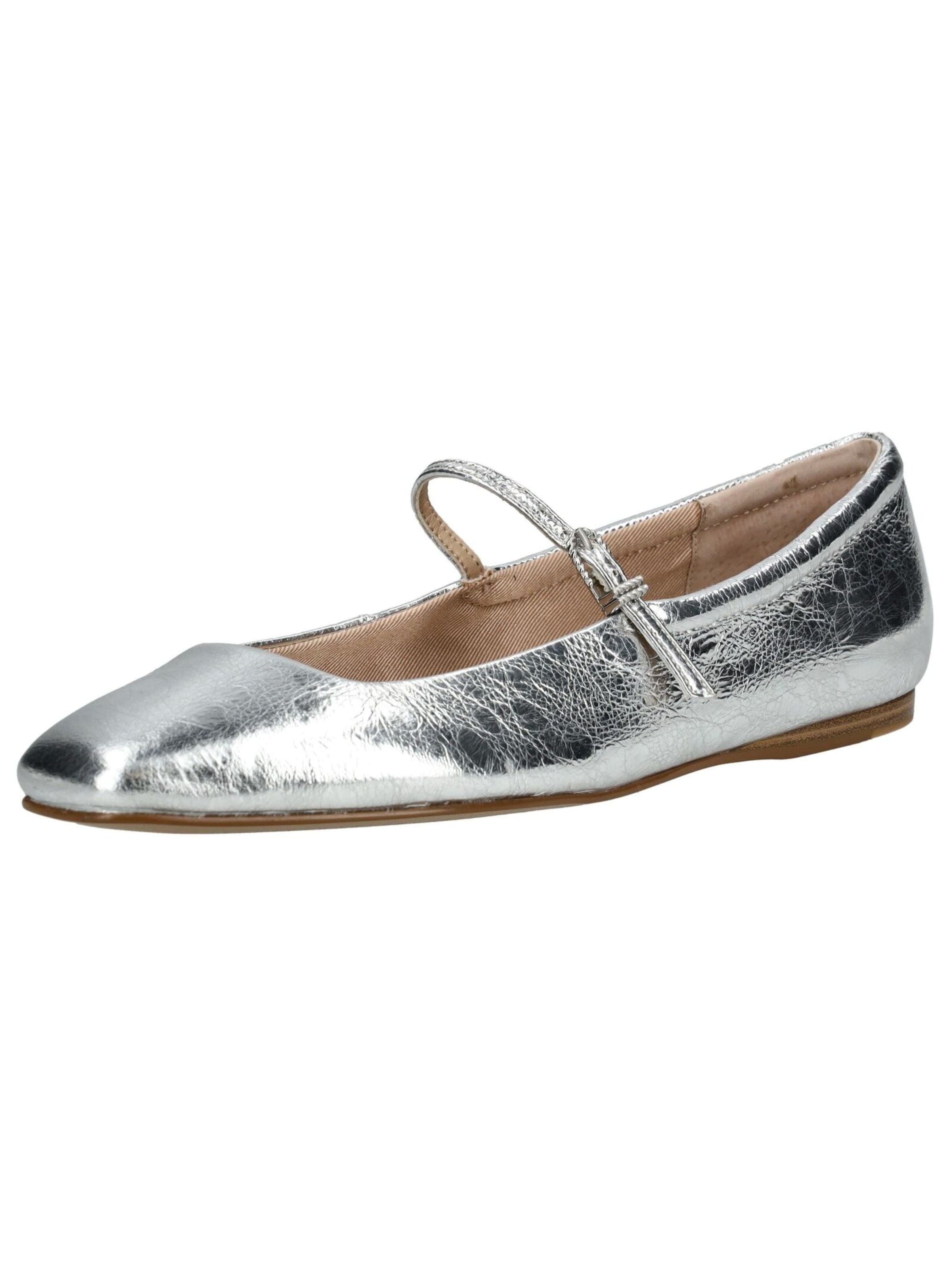 Dolce Vita Strap ballerina in Silver: front