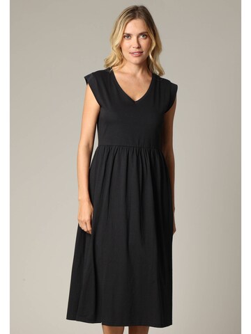 Deeluxe Zomerjurk 'AYNA' in Zwart: voorkant