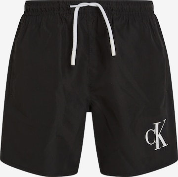 Calvin Klein Swimwear Zwemshorts in Zwart: voorkant