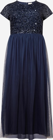 Robe de soirée 'Picasso' Lace & Beads Plus en bleu : devant
