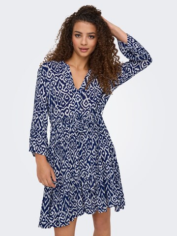 Robe 'Clemmentine' ONLY en bleu : devant
