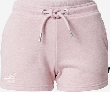 Pantaloni di Superdry in rosa: frontale