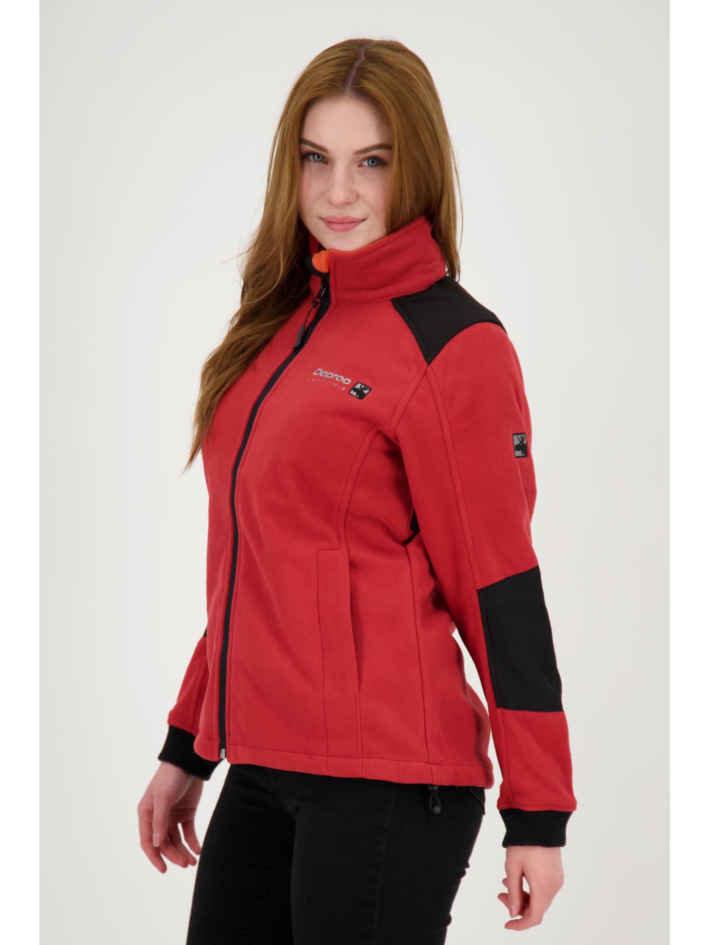 deproc Fleecejacke 'CANADA Women'‌‌ in Rot
