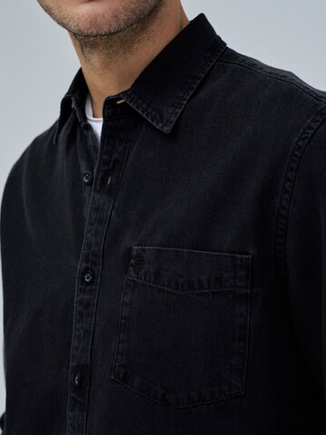 Salsa Jeans Regular Fit Hemd in Schwarz